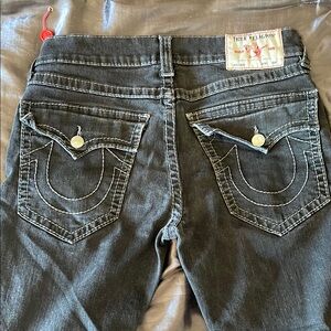 Chic Black Denim Jeans with Stitching